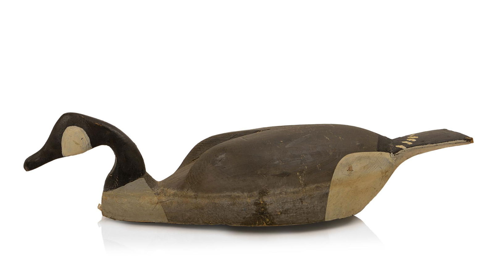 Carved and Painted Canada Goose Decoy. (1 of 4)