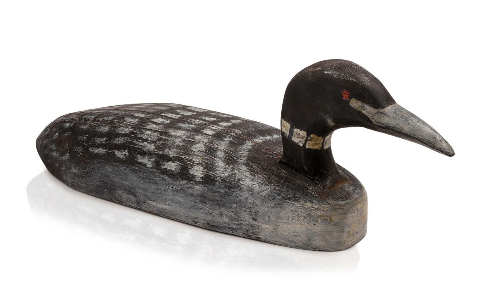 Ted Anderson (Maine  Contemporary). Carved Loon. (1 of 3)