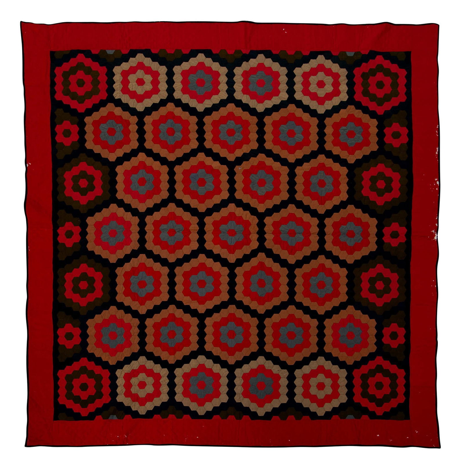 Friendship Quilt Circa 1942.: 76 x 78 inches.