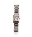 Cartier Tank Stainless Steel Ladies Watch.