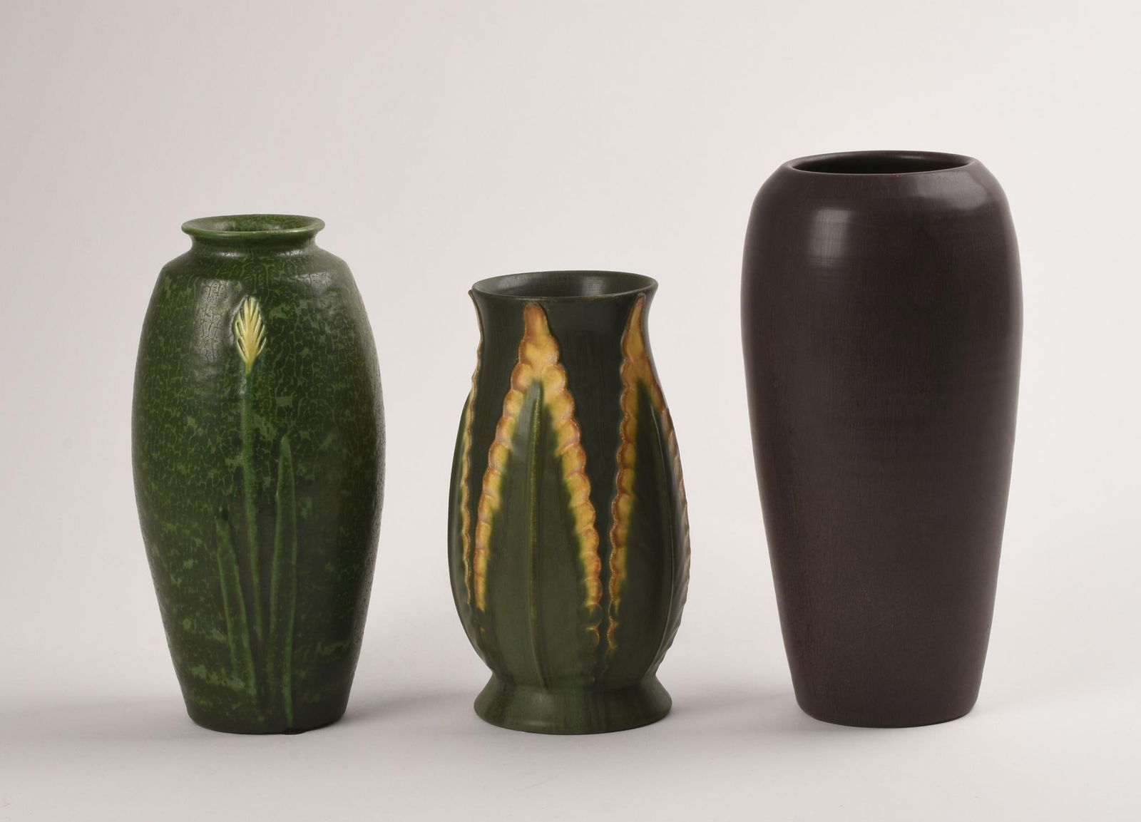 Three Ephraim Pottery Art Pottery Vases. (1 of 3)