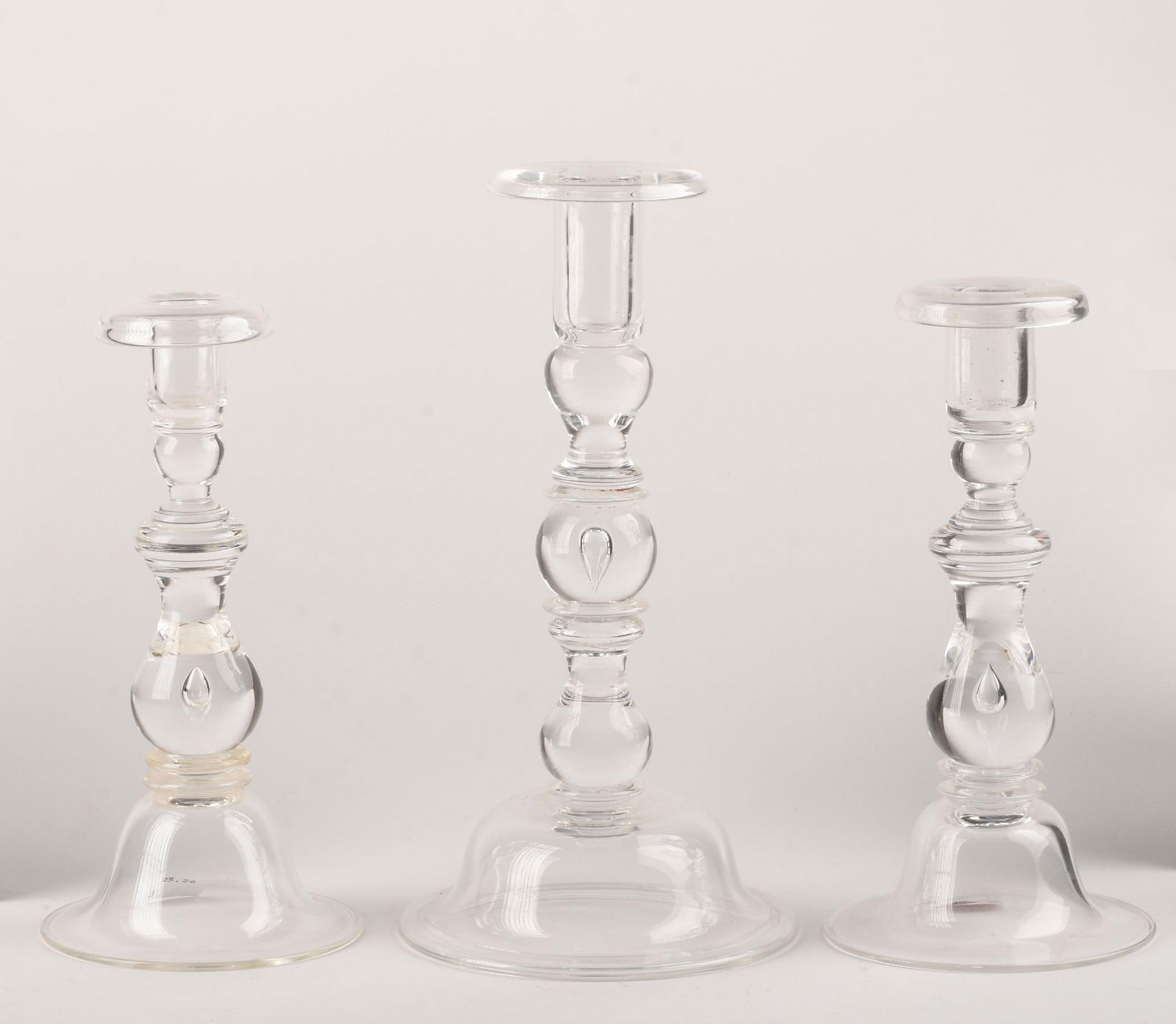 Three Steuben Candlesticks. (1 of 4)