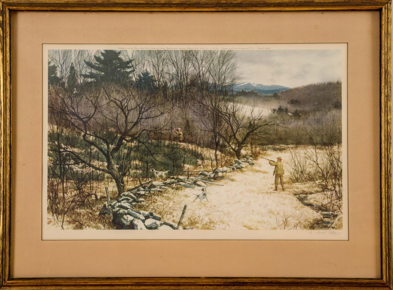 Aiden Lassell Ripley Signed Duck Hunting Print. (1 of 2)