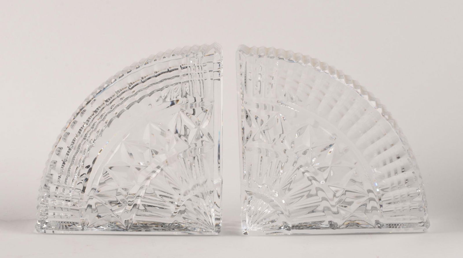 Waterford Quadrant Crystal Bookends. (1 of 4)