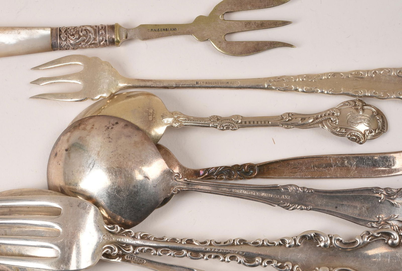 Sterling Silver Assembled Flatware Service. (1 of 7)