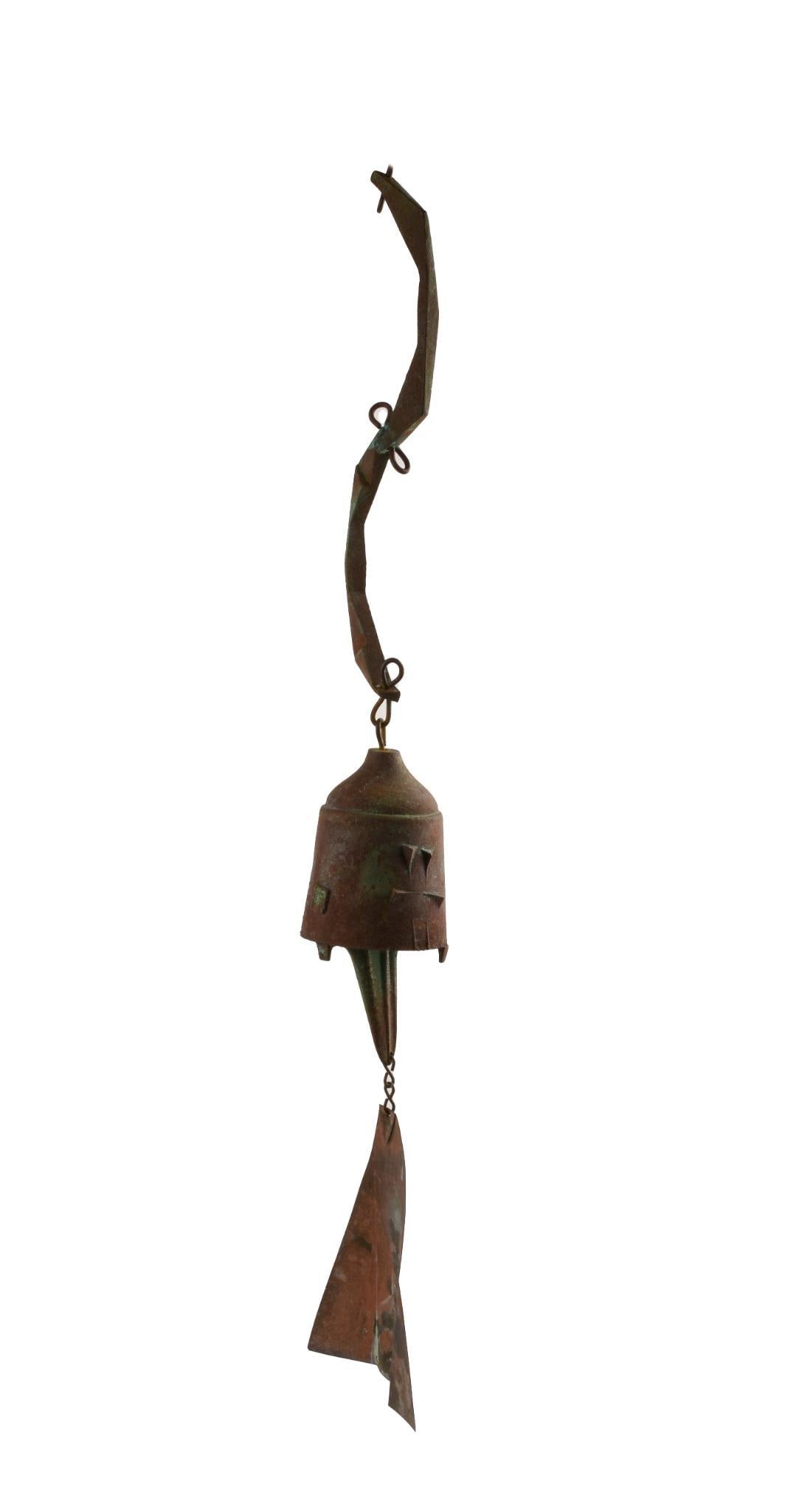 Small Paolo Soleri Bronze Bell.: Height 20 inches.