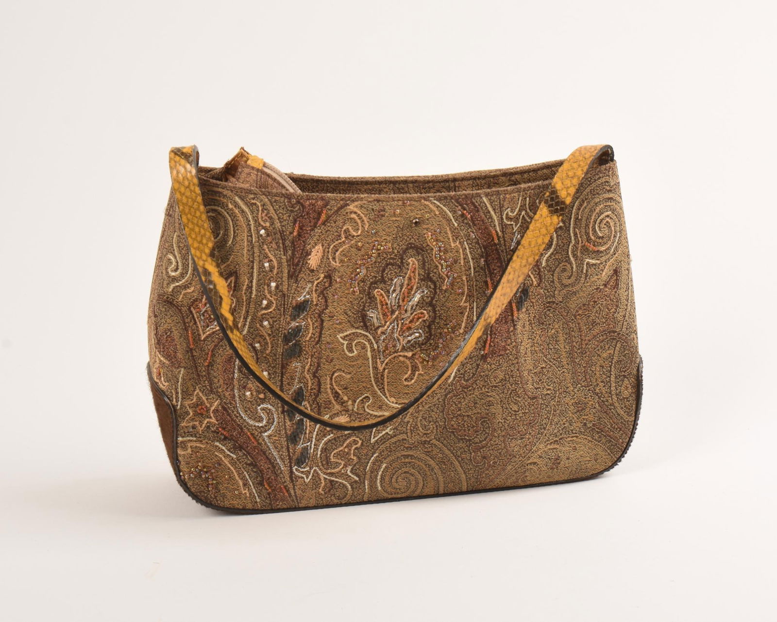 Etro Beaded Handbag.: Length 11 inches, good condition.