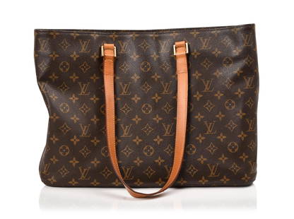 Louis Vuitton Handbag.: Length 16 inches. Very good condition, handles professionally replaced by Louis Vuitton. Guaranteed authentic.