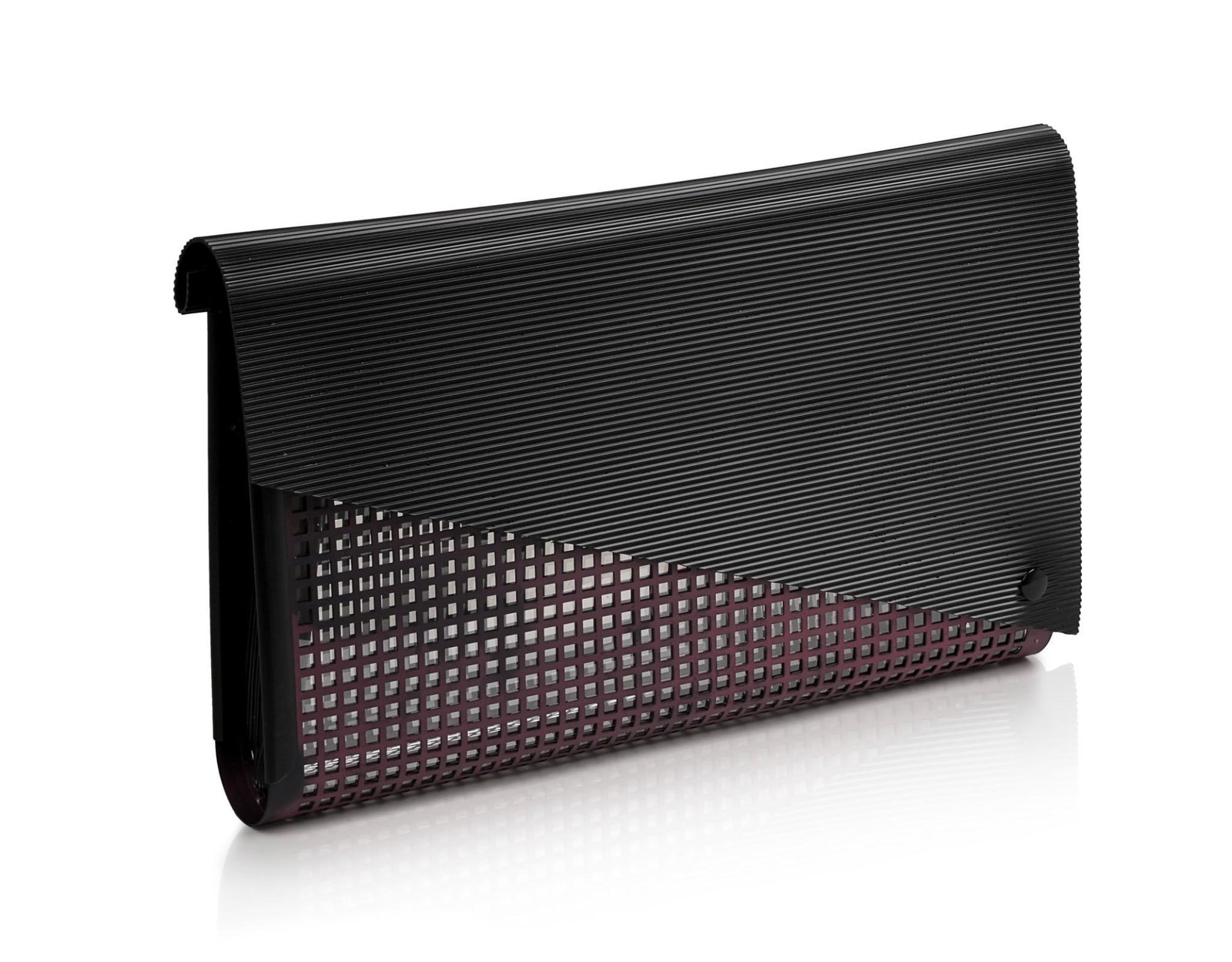 Christian Jonak Modernist Envelope Brief in Black.: Joe and Eva Saunders of Maine had their first glimpse of Christian Jonak’s work during a morning walk past a shop window in Austria in the 1990s. The shop had not yet opened for the day but the Saun