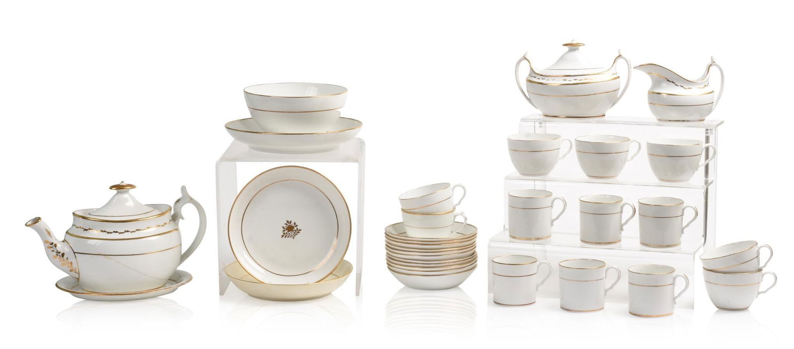 Early 19th Century Spode Porcelain Tea Service. (1 of 3)