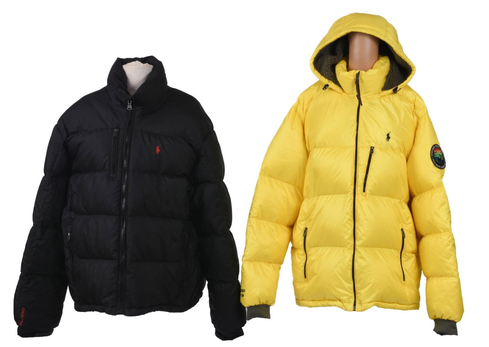 TWO POLO PUFFER JACKETS. (1 of 4)