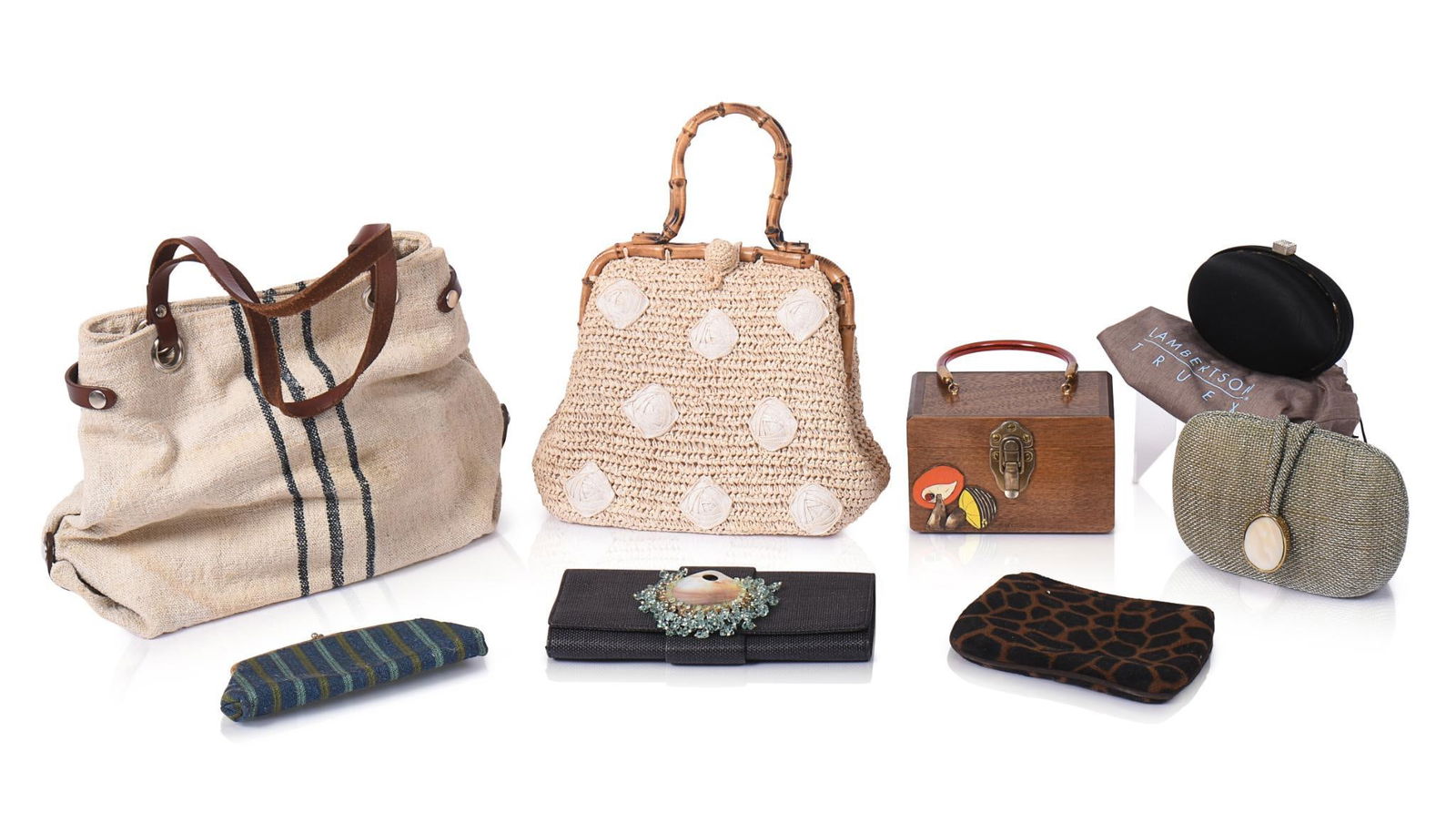 COLLECTION OF HANDBAGS AND CLUTCHES. (1 of 7)