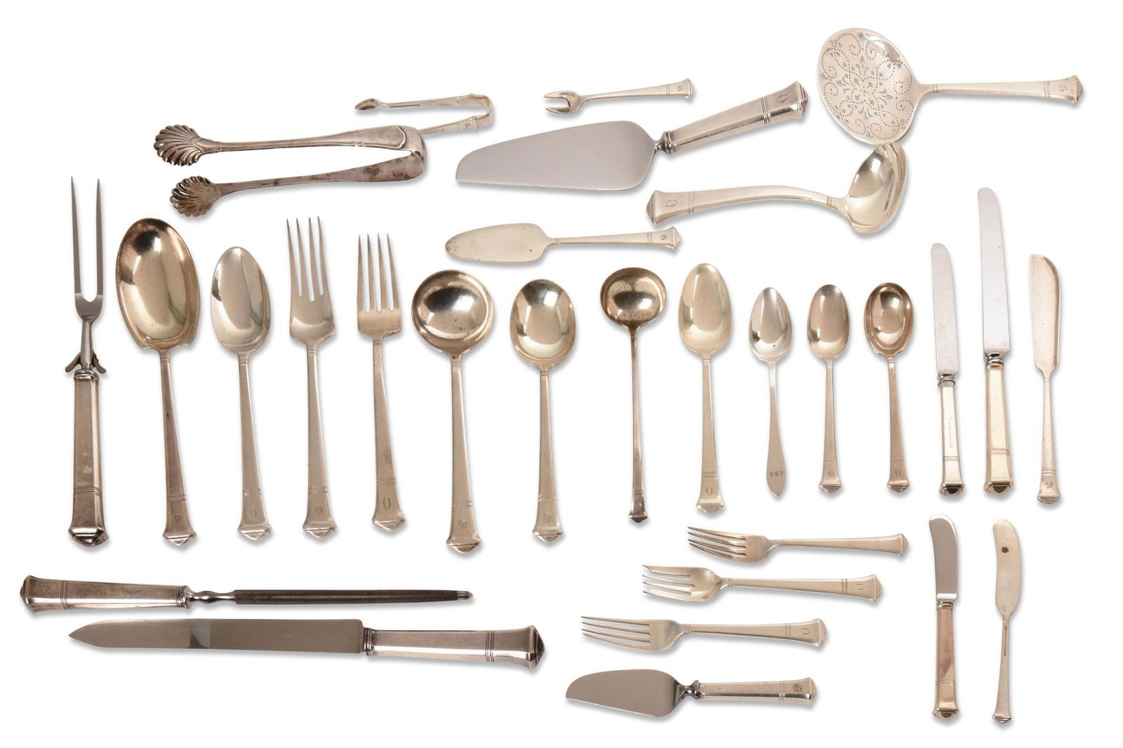 TIFFANY & CO. WINDHAM PATTERN STERLING FLATWARE SERVICE. (1 of 10)