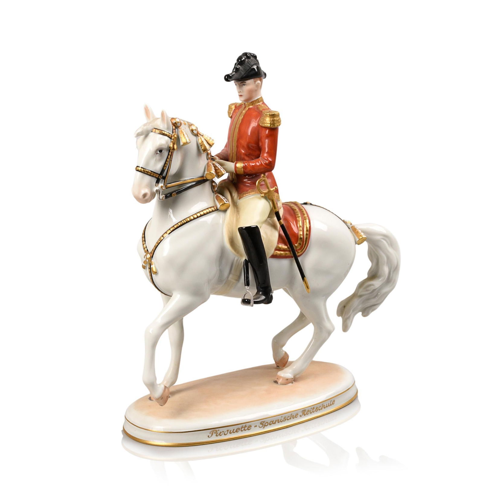 ROYAL VIENNA PORCELAIN SPANISH RIDER HORSE FIGURINE (1 of 5)
