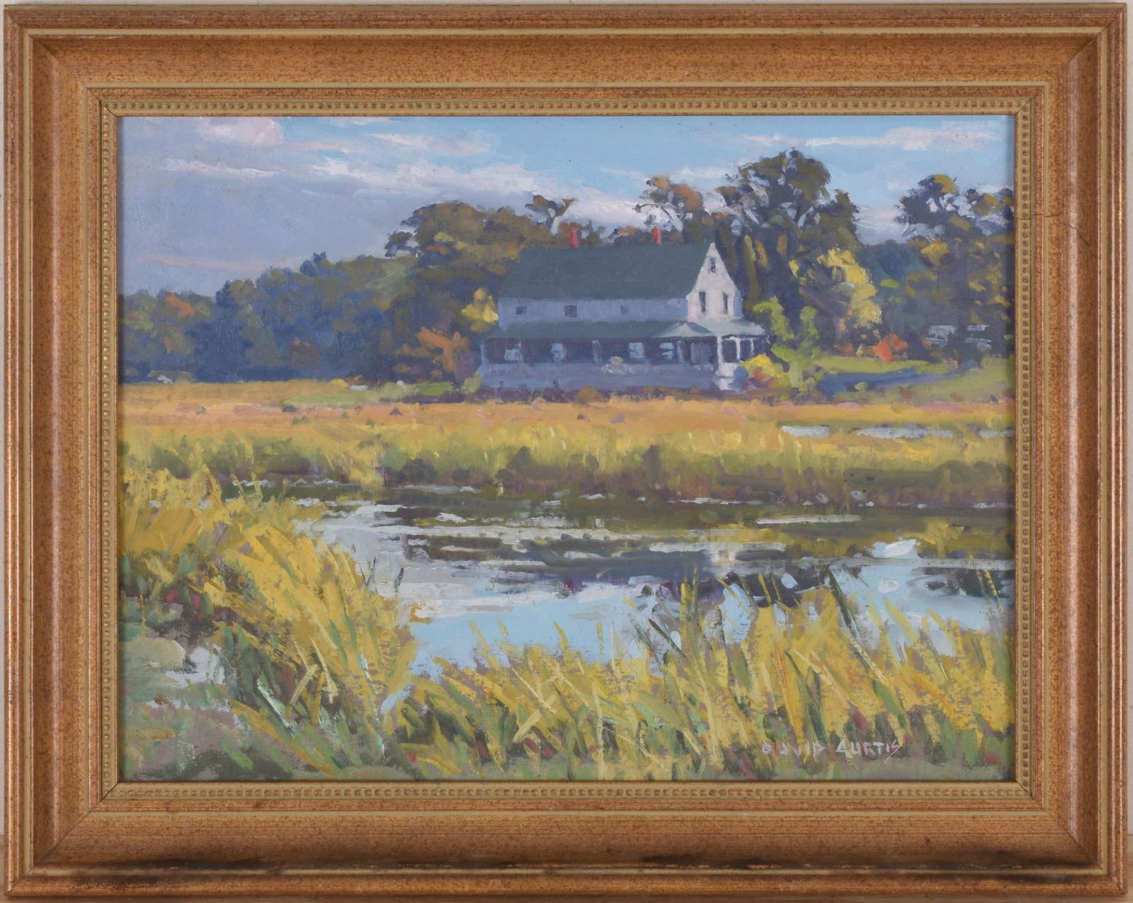 DAVID P. CURTIS LANDSCAPE PAINTING. (1 of 4)