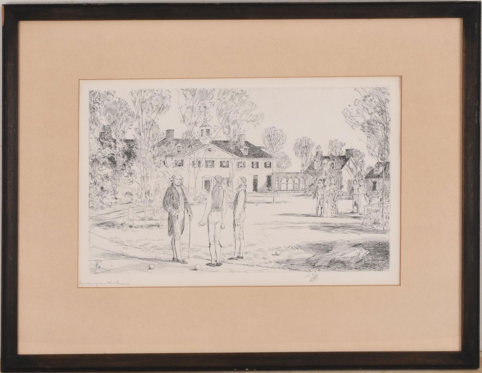 CHILDE HASSAM ETCHING. (1 of 4)