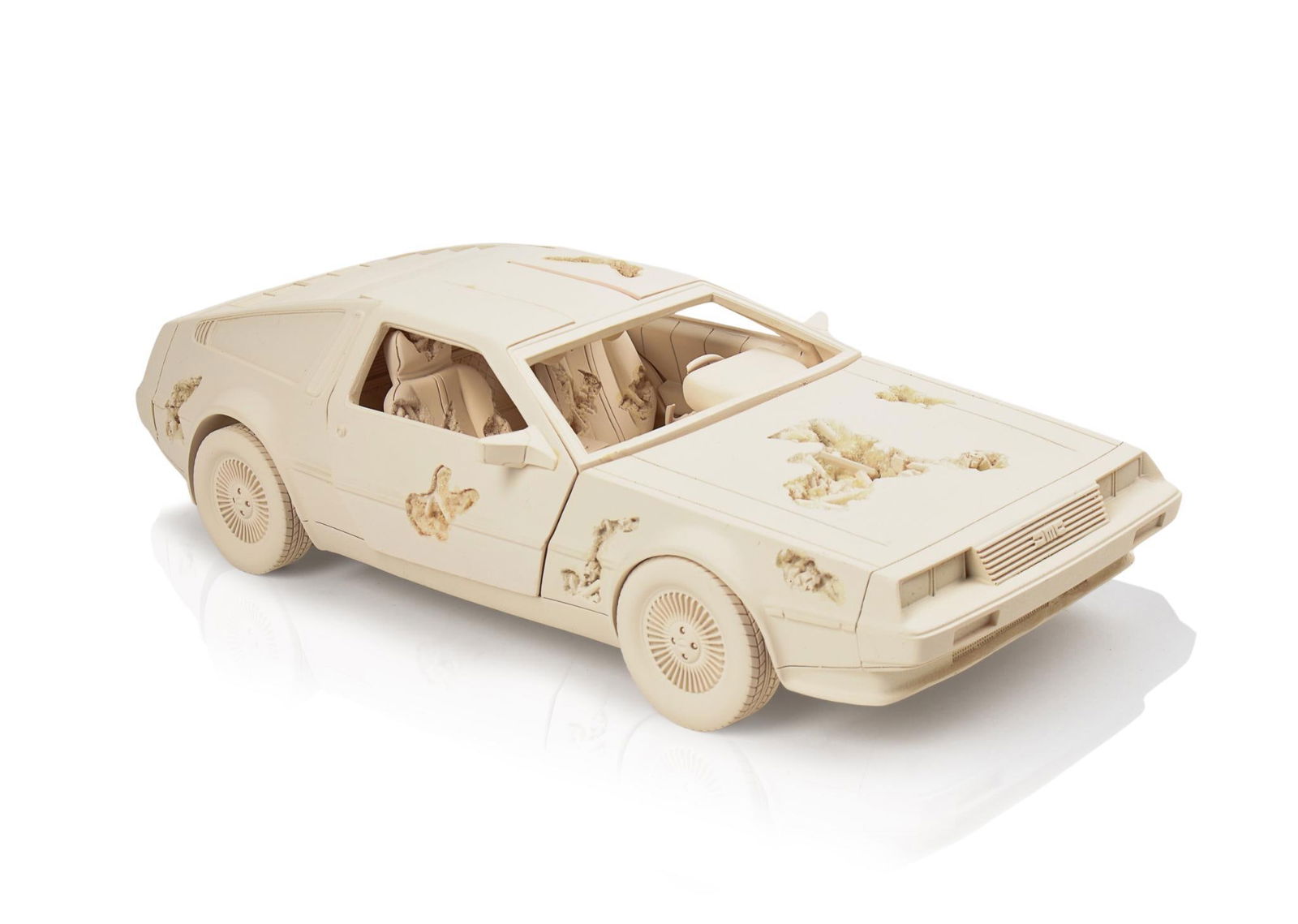 DANIEL ARSHAM. ERODED DELOREAN.: Limited edition, with original box and art handling gloves, like new condition.