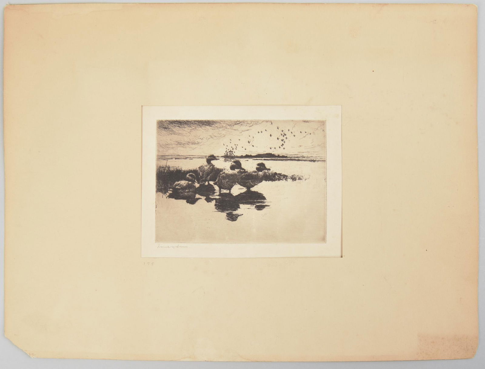 FRANK WESTON BENSON ETCHING CALM (1 of 3)