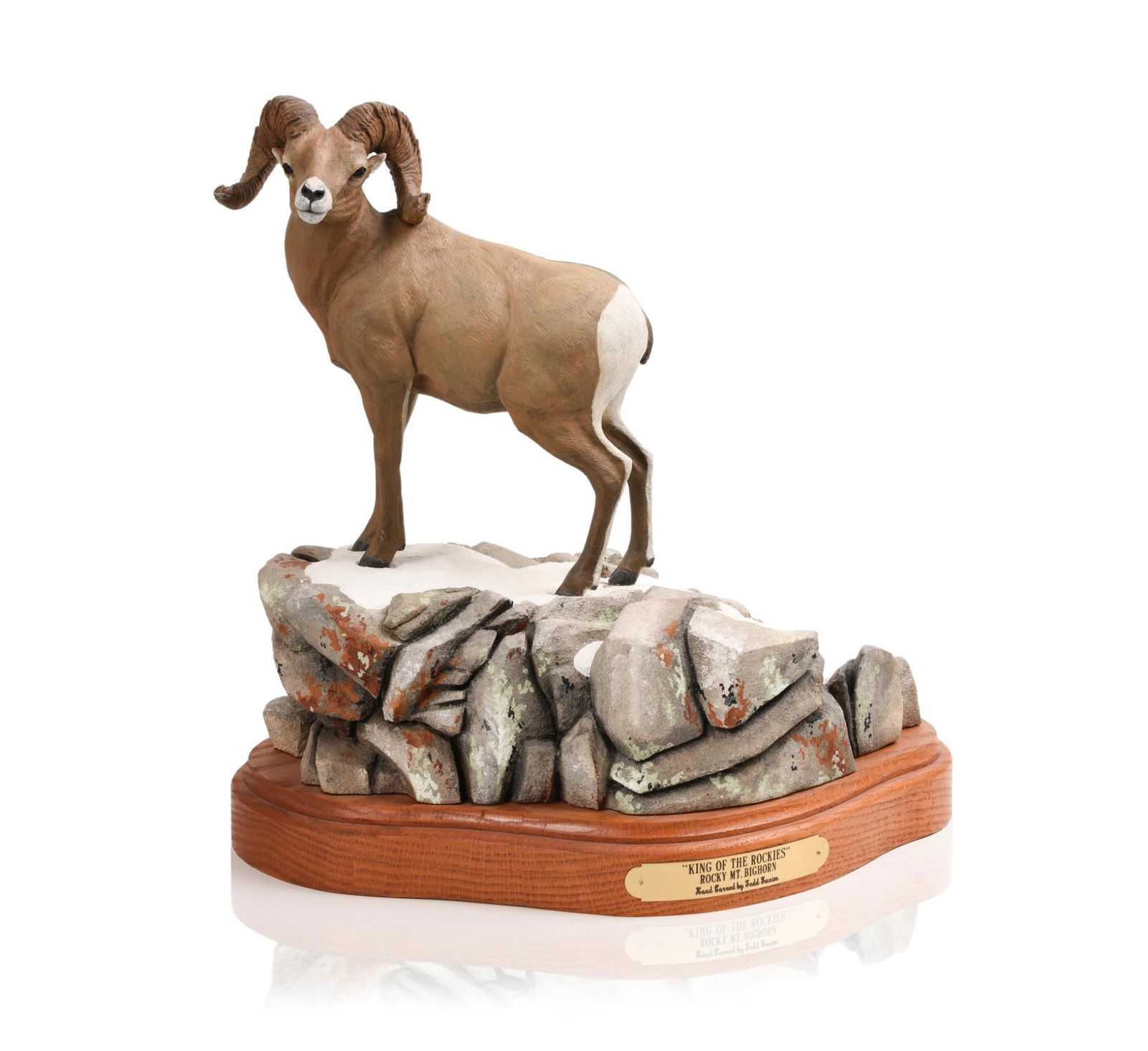 TODD SWAIM. "KING OF THE ROCKIES" CARVING (1 of 8)