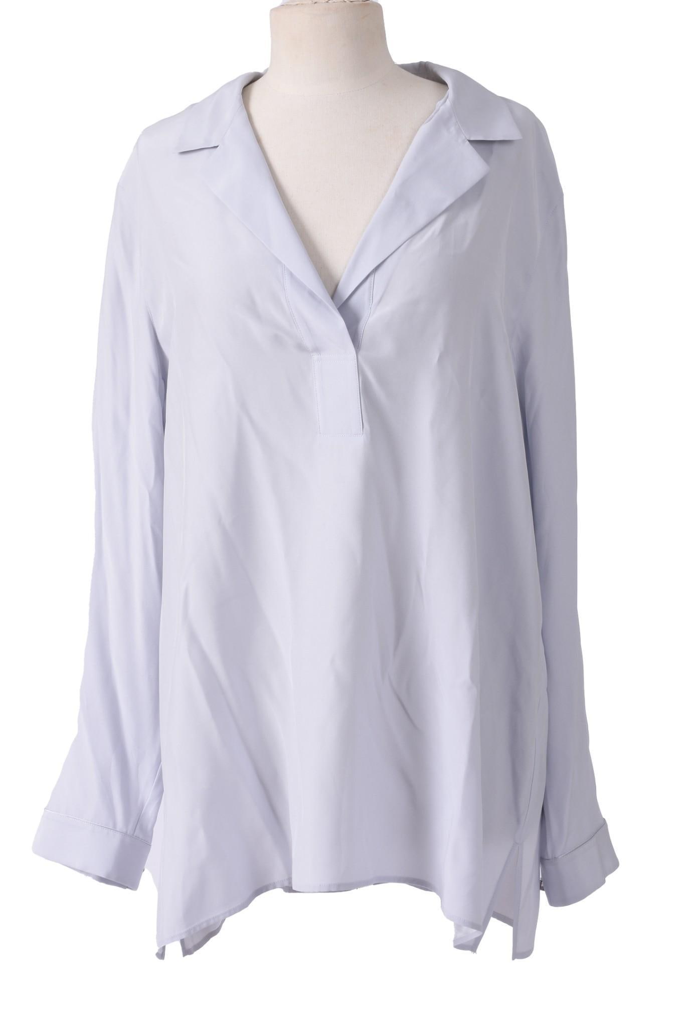 LAFAYETTE 148 PALE BLUE SILK SHIRT (1 of 4)