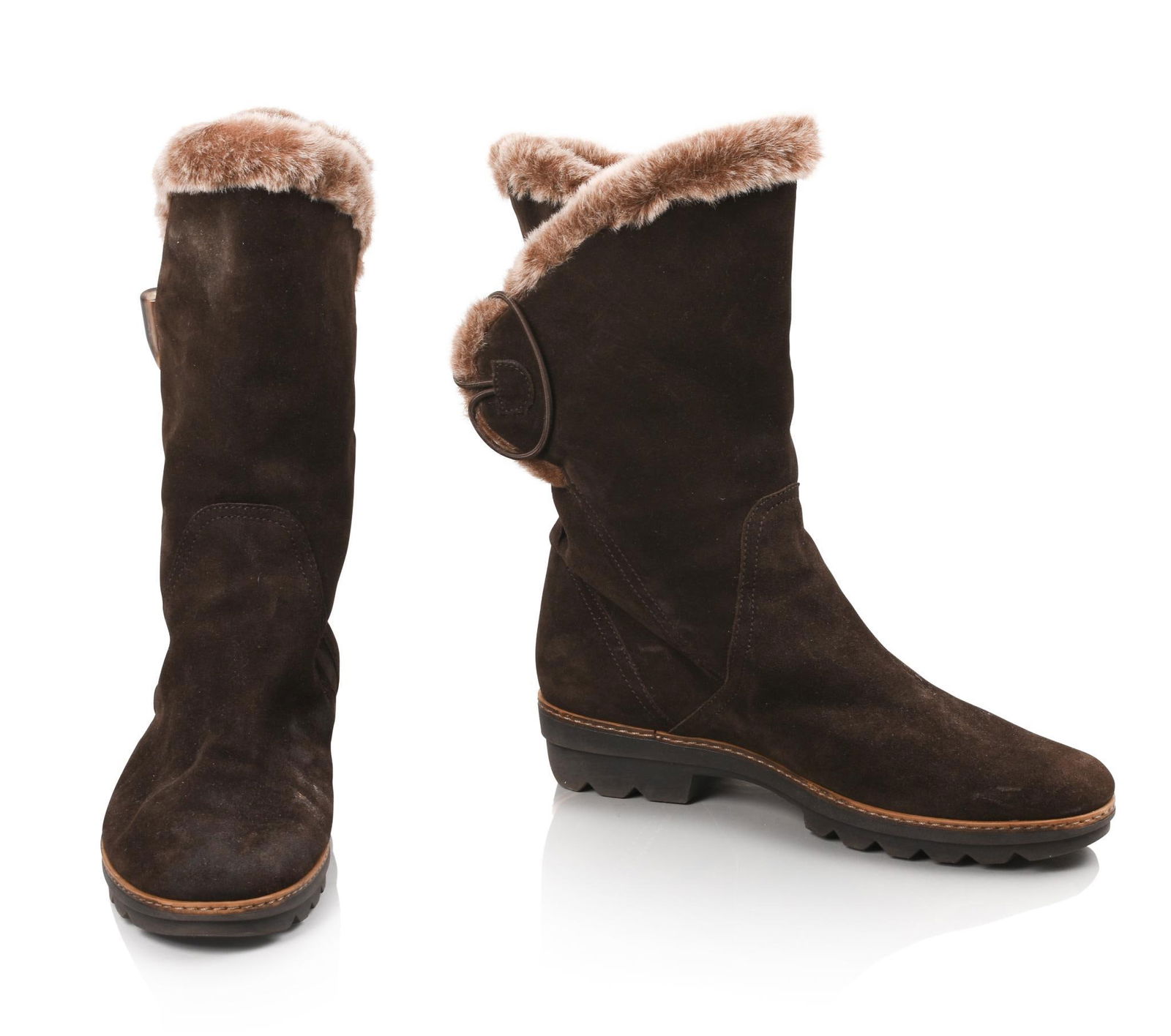 AQUATALIA SUEDE AND FUR LINED BOOTS SIZE 40 (1 of 5)