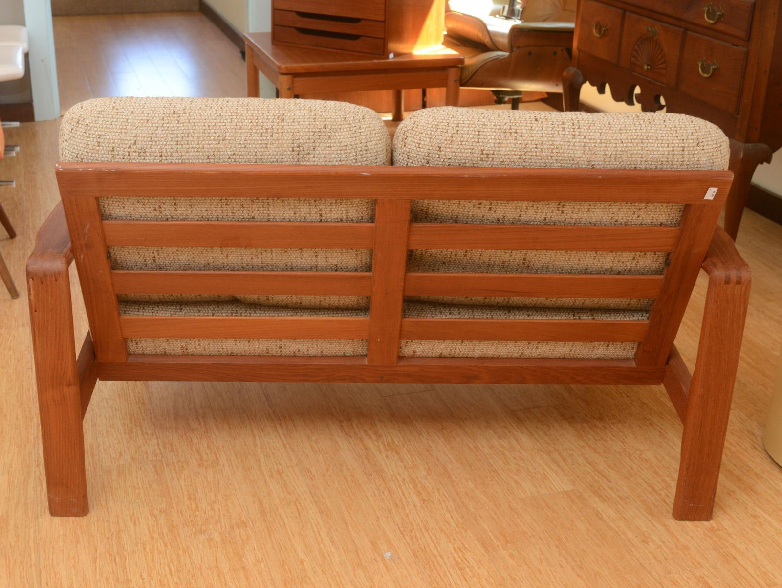 Danish Modern Teak Sofa and Ottoman (1 of 3)