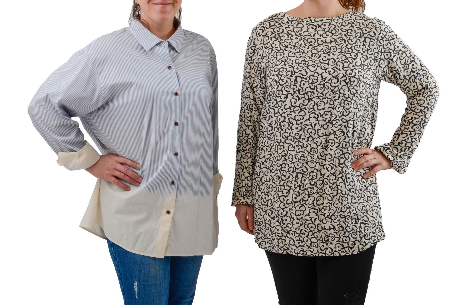 TWO DESIGNER BLOUSES, ONE OSCAR DE LA RENTA. (1 of 3)