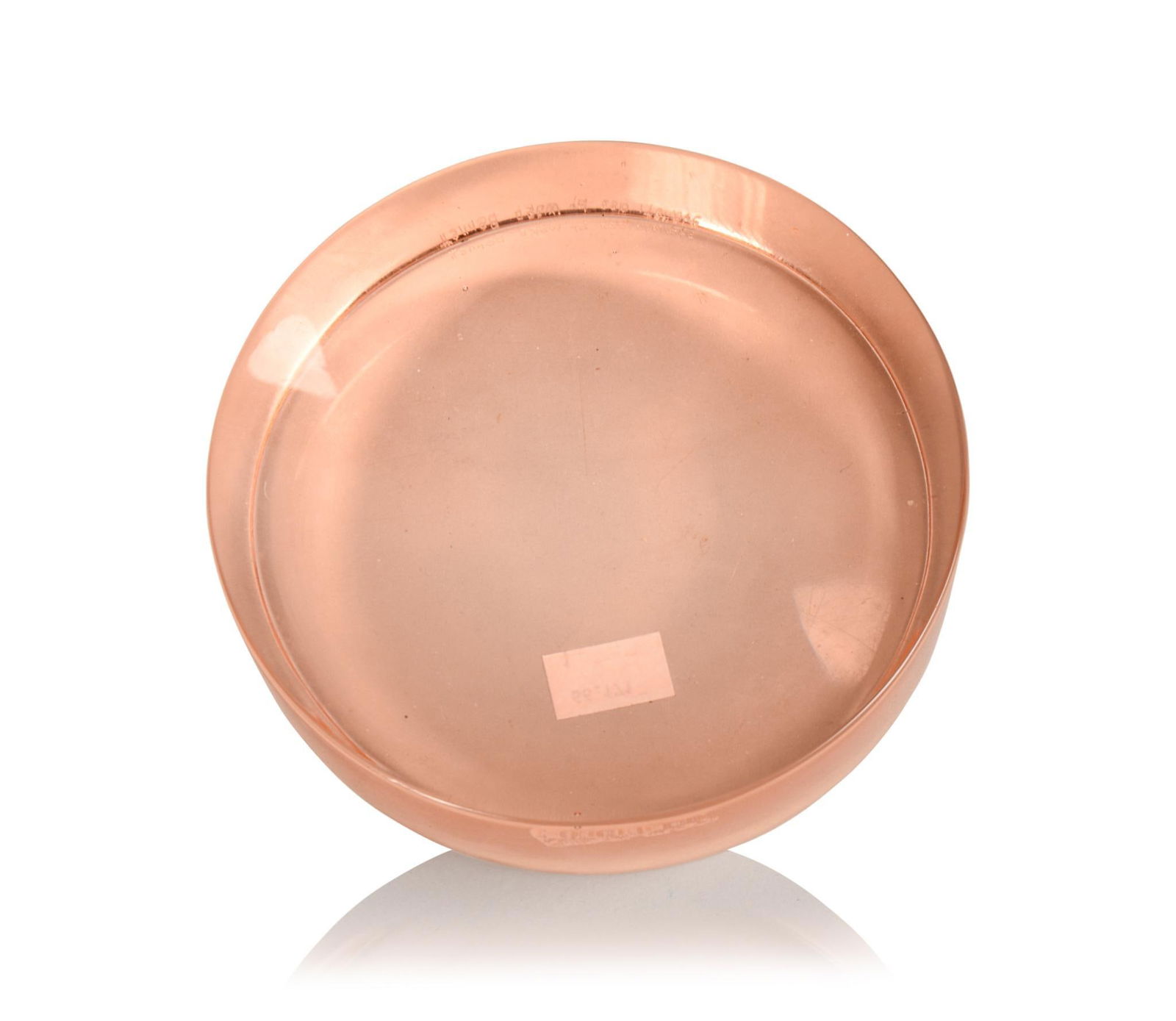 Ward Bennett Glass Vide Poche for Salviati.: Inscribed “Salviati des. By Ward Bennett”, Murano, Italy, 1960’s. Diameter 5.75 inches. Good condition, minor surface scratches.