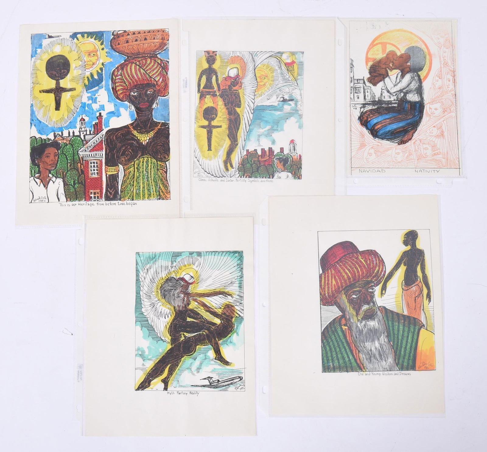 Allan Rohan Crite (1910 - 2007). Four Prints. (1 of 3)