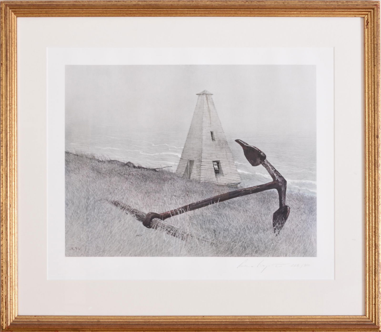 Andrew Wyeth Signed Print, Sea Running. (1 of 4)