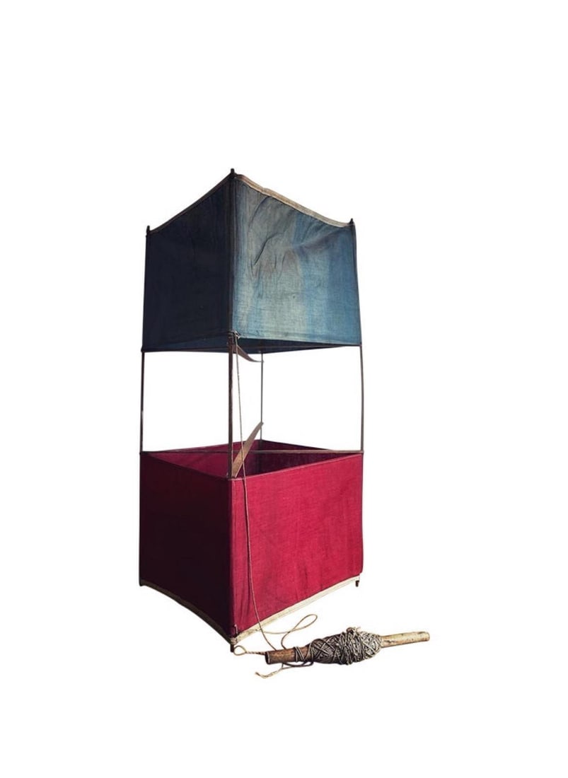Early 20th Century Red White and Blue Box Kite (1 of 3)