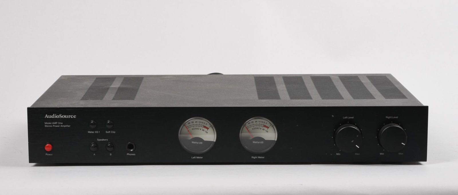 AudioSource Amp One Stereo Amplifier.: Powers on, not fully tested.