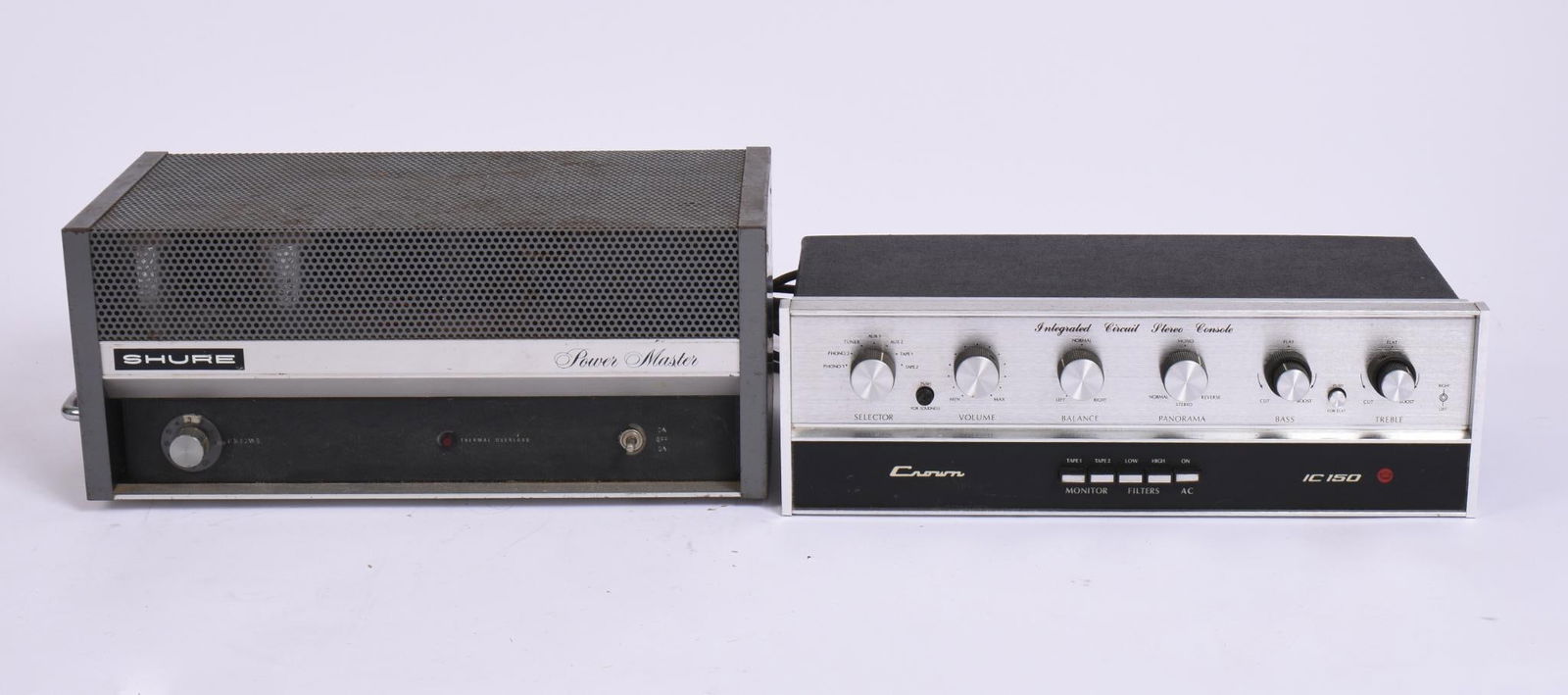 Shure Power Master and Crown IC 150. (1 of 2)