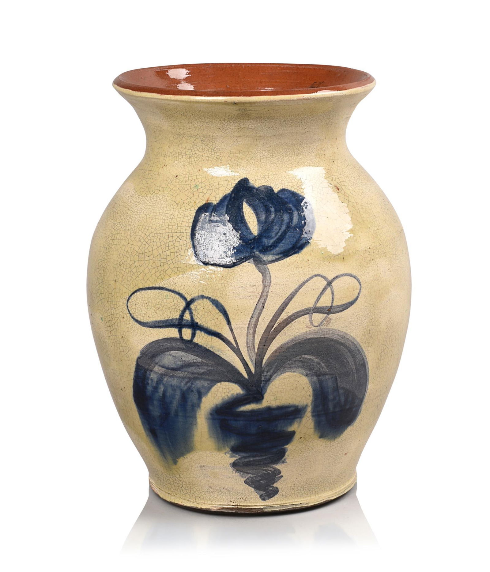 Turtle Creek Potters Lead Glaze Vase (1 of 7)