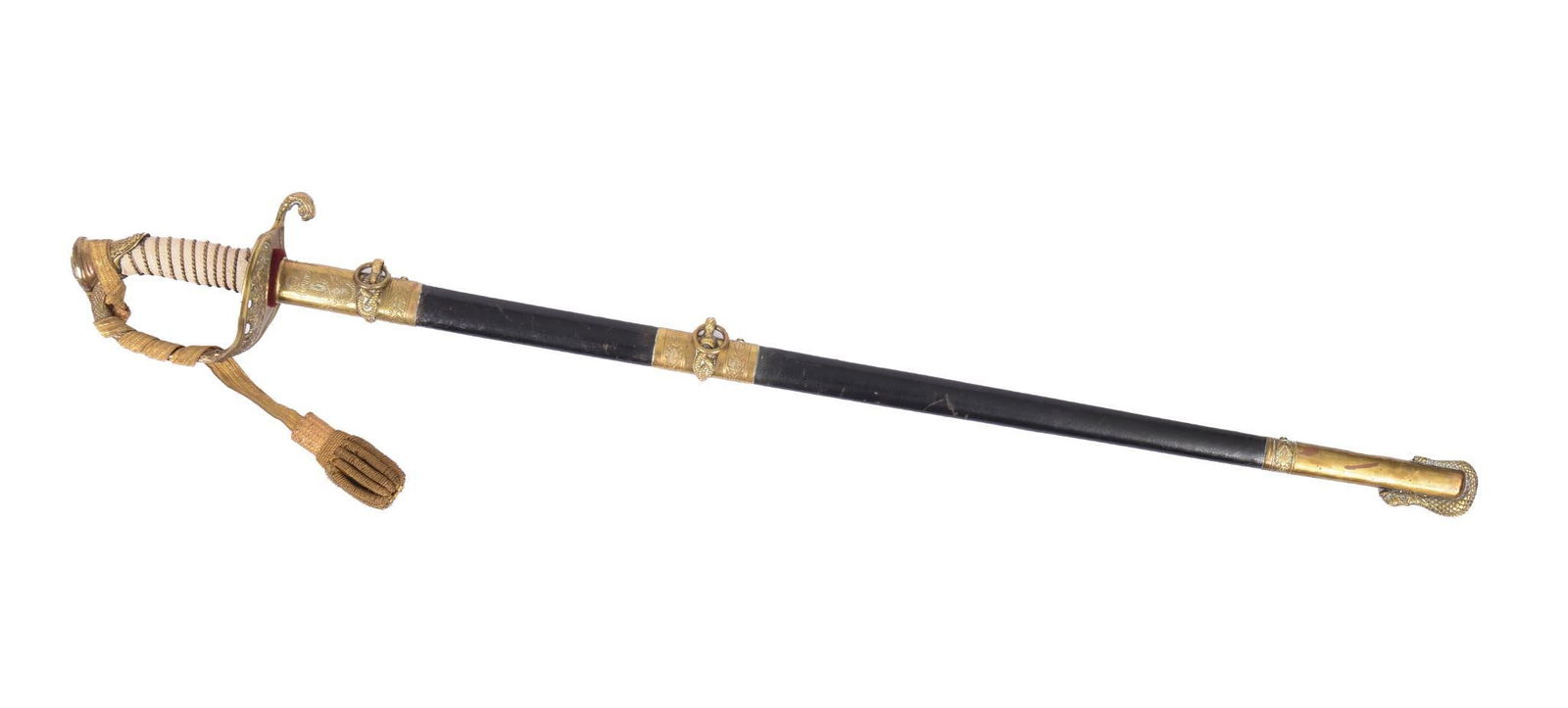 WWII DRESS SWORD, ENGRAVED WILLIAM MCKINLEY. (1 of 7)