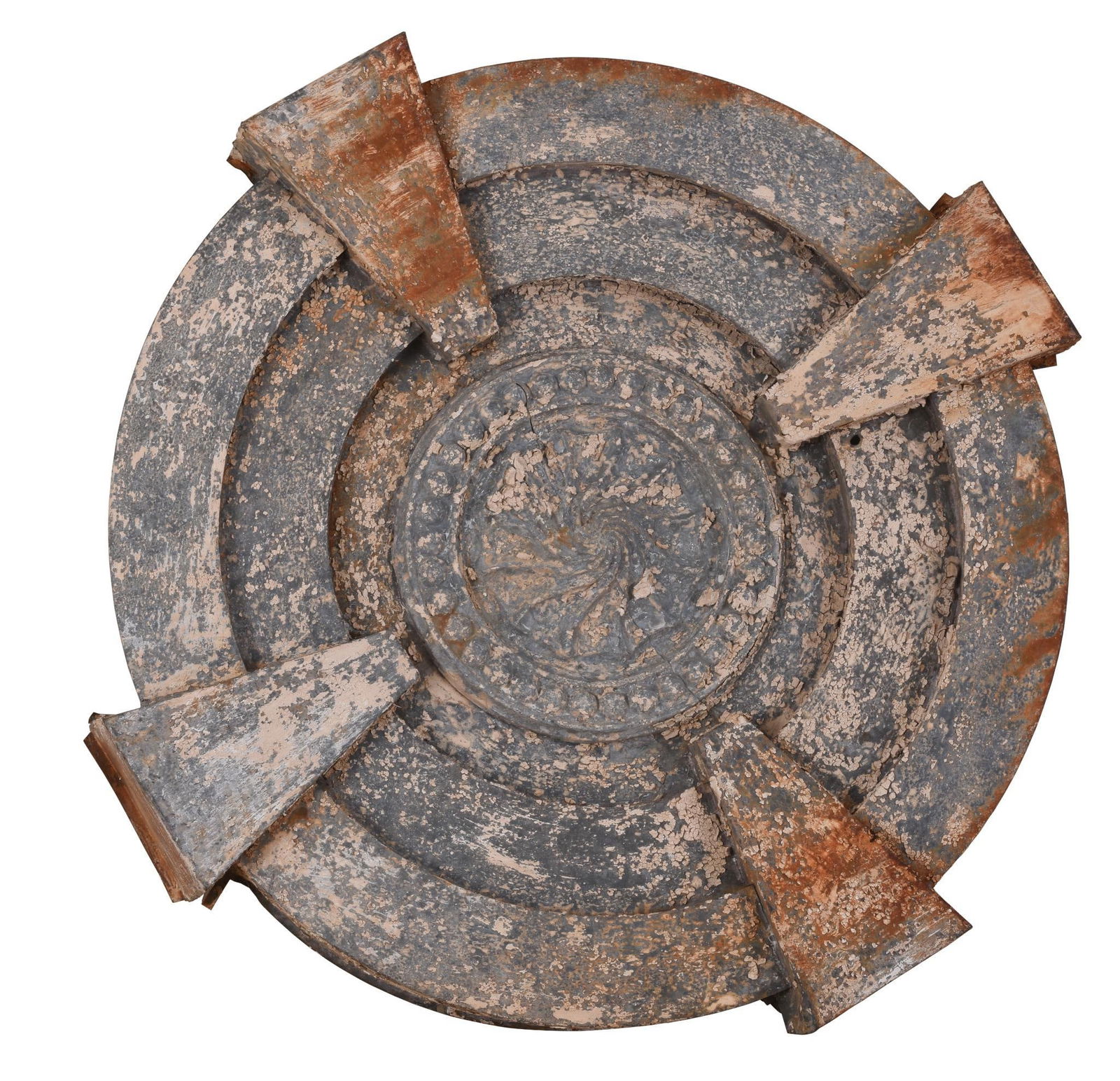 LARGE ROUND METAL ARCHITECTURAL ELEMENT (1 of 2)