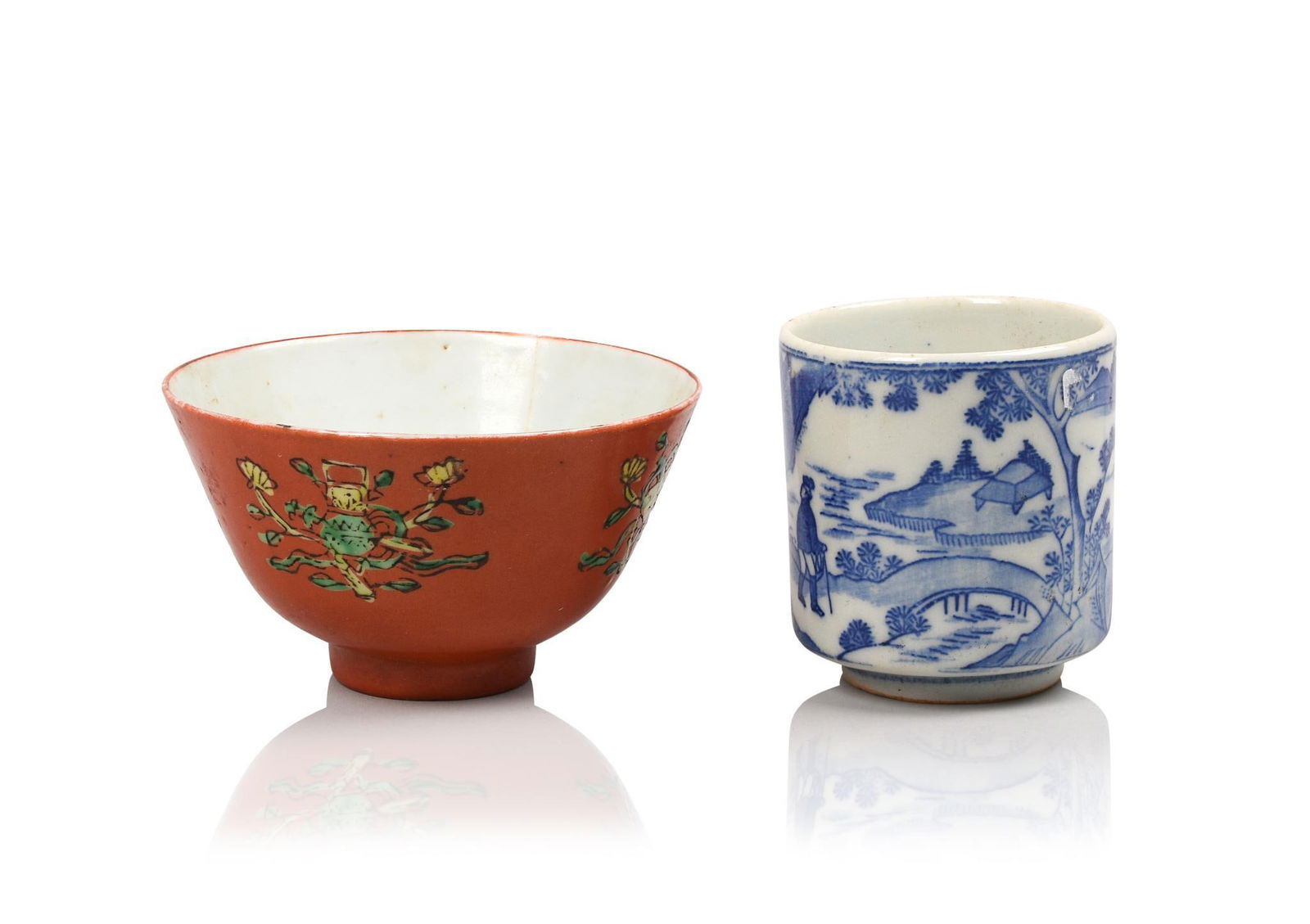 TWO PIECES OF CHINESE PORCELAIN (1 of 6)