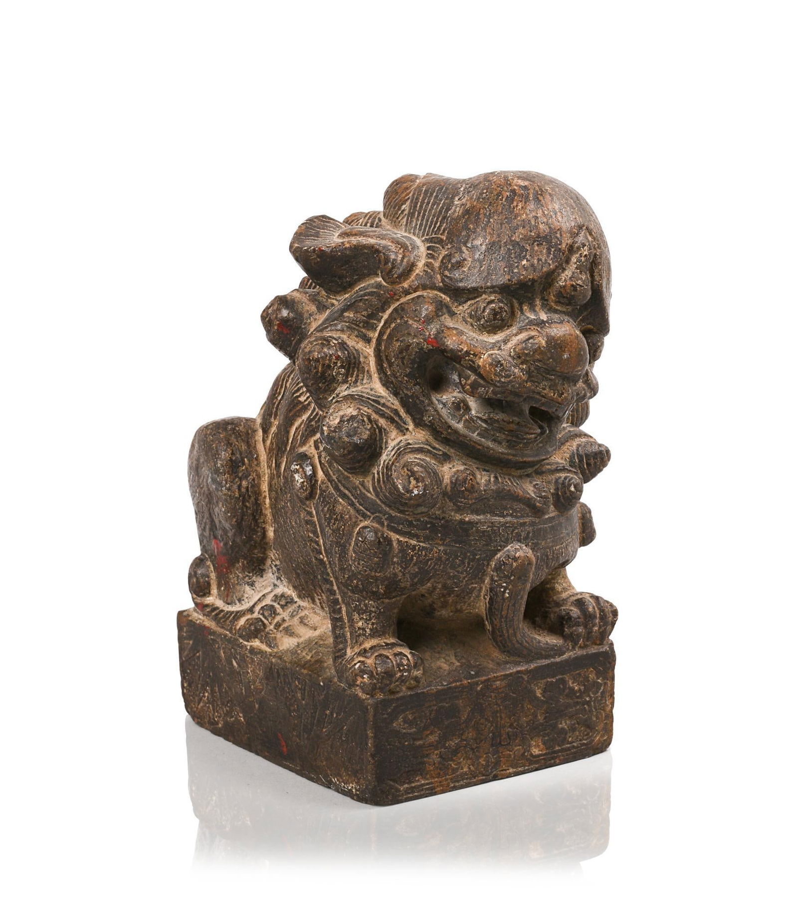 CHINESE CARVED HARDSTONE FOO DOG (1 of 6)