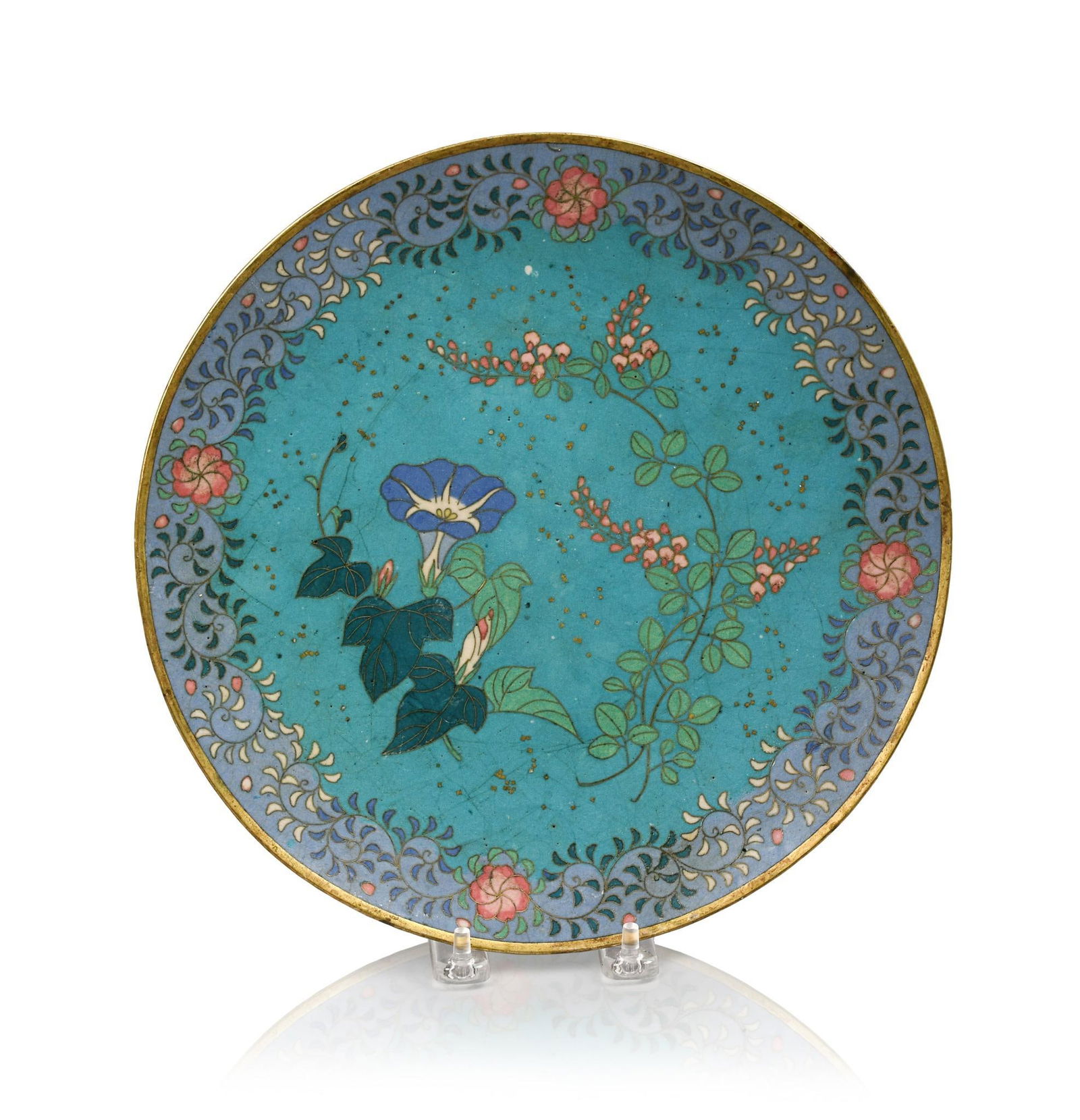 CHINESE CLOISONNE PLATE (1 of 3)