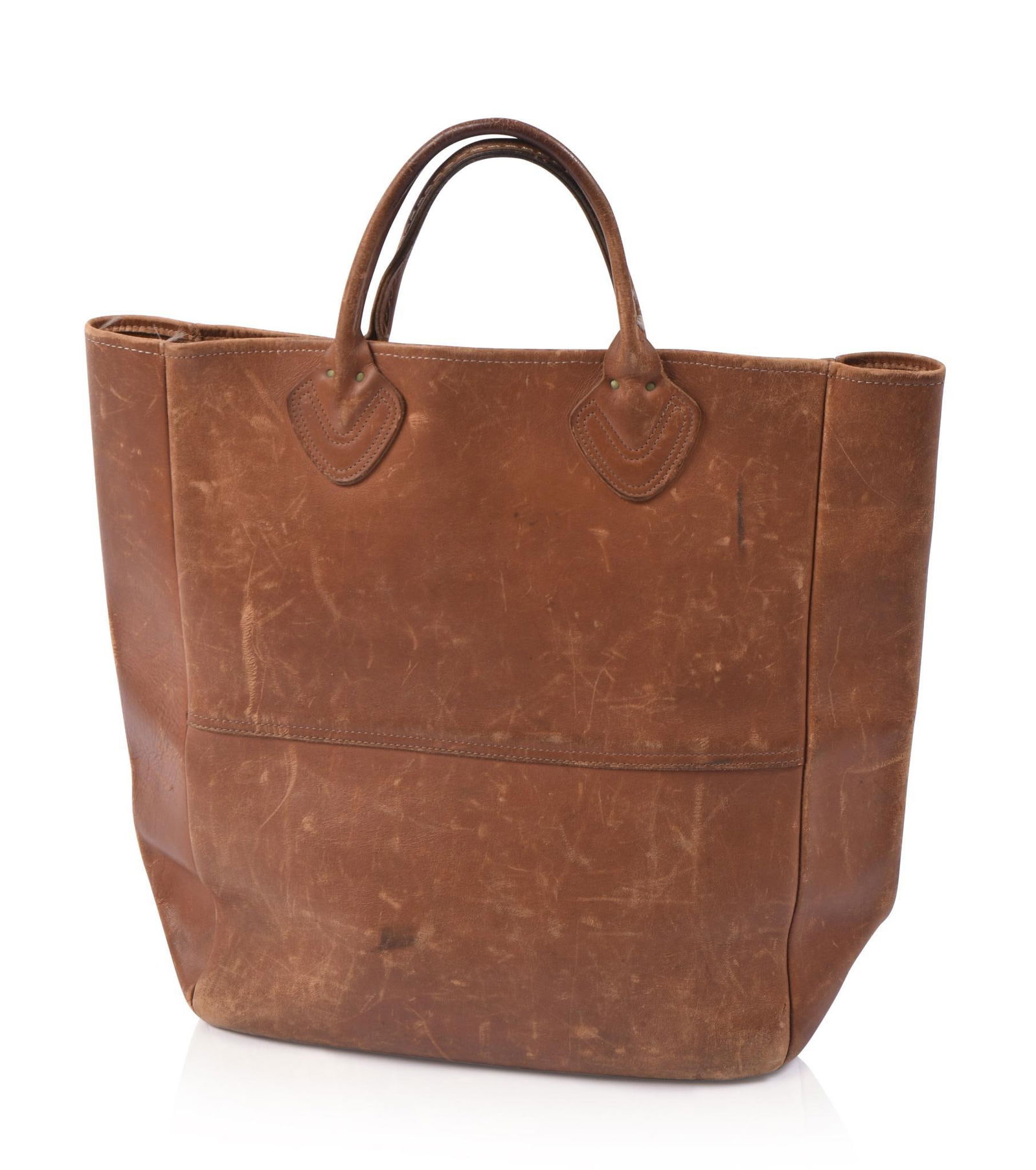 VINTAGE L L BEAN LEATHER TOTE BAG (1 of 3)