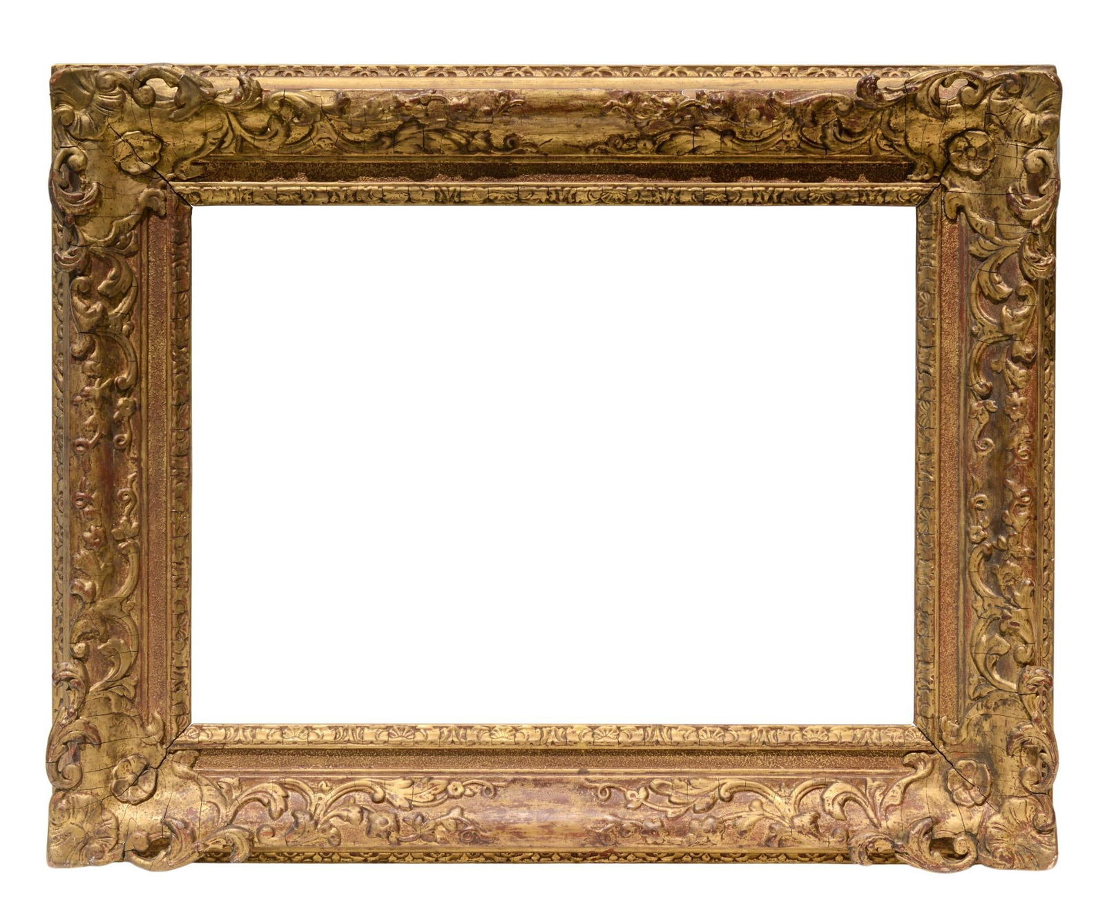 Gilt Carved Scrolled Frame, British 19th Century (1 of 2)