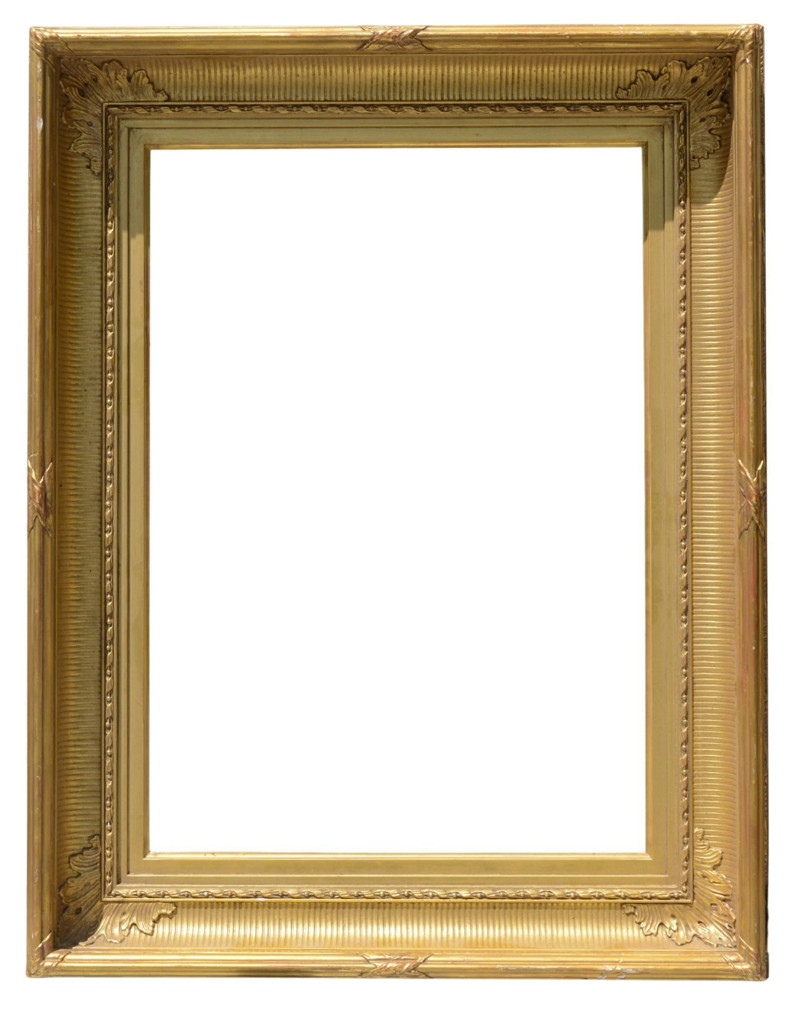 Carved Giltwood Frame.: Bevel 24 x 17.25 inches, overall 32 x 22.75 inches.