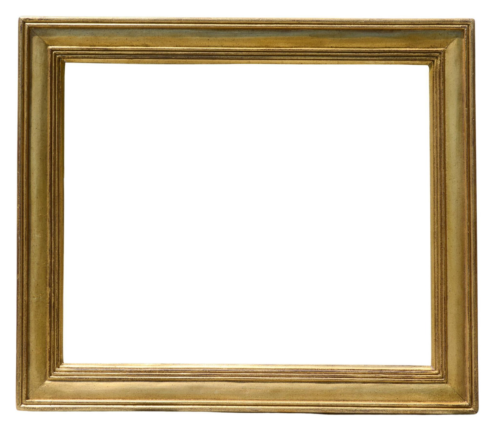 Giltwood Frame: Bevel 18.25 x 22.25 inches, overall 23 x 27 inches.