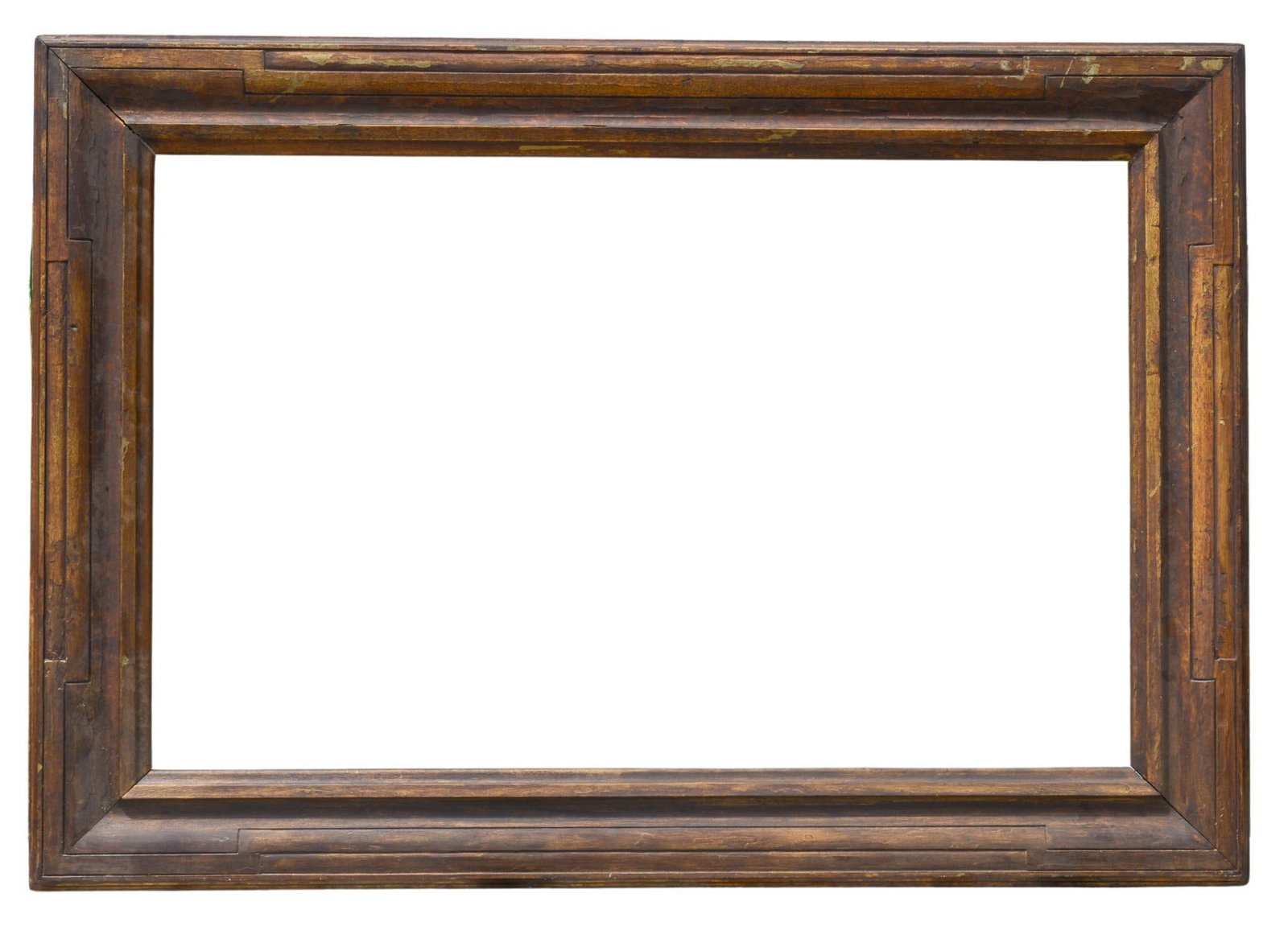 Arts and Crafts Giltwood Frame: Bevel 21.5 x 33.25 inches, overall 28 x 40 inches. Losses.