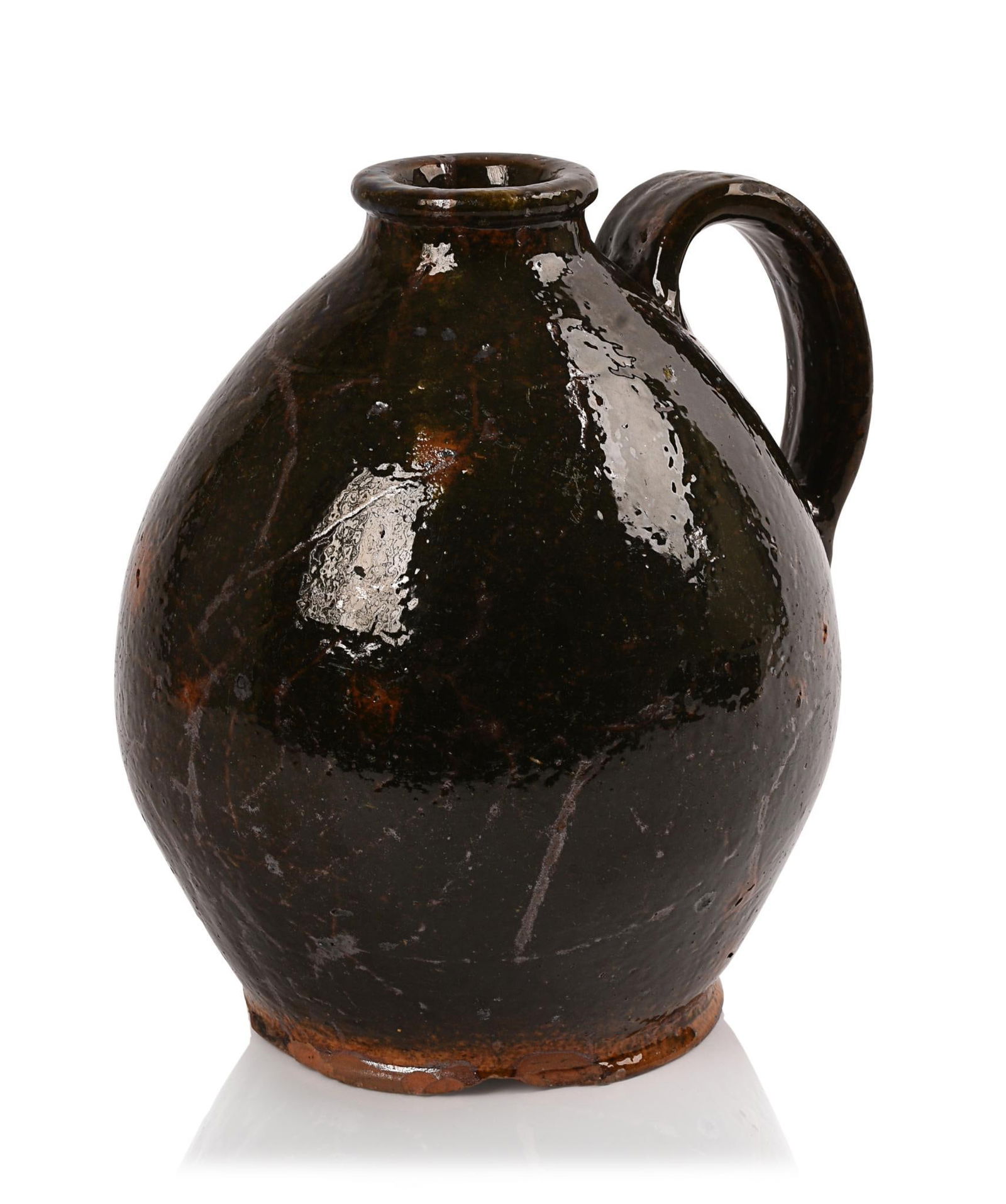 New England Redware Jug (1 of 4)