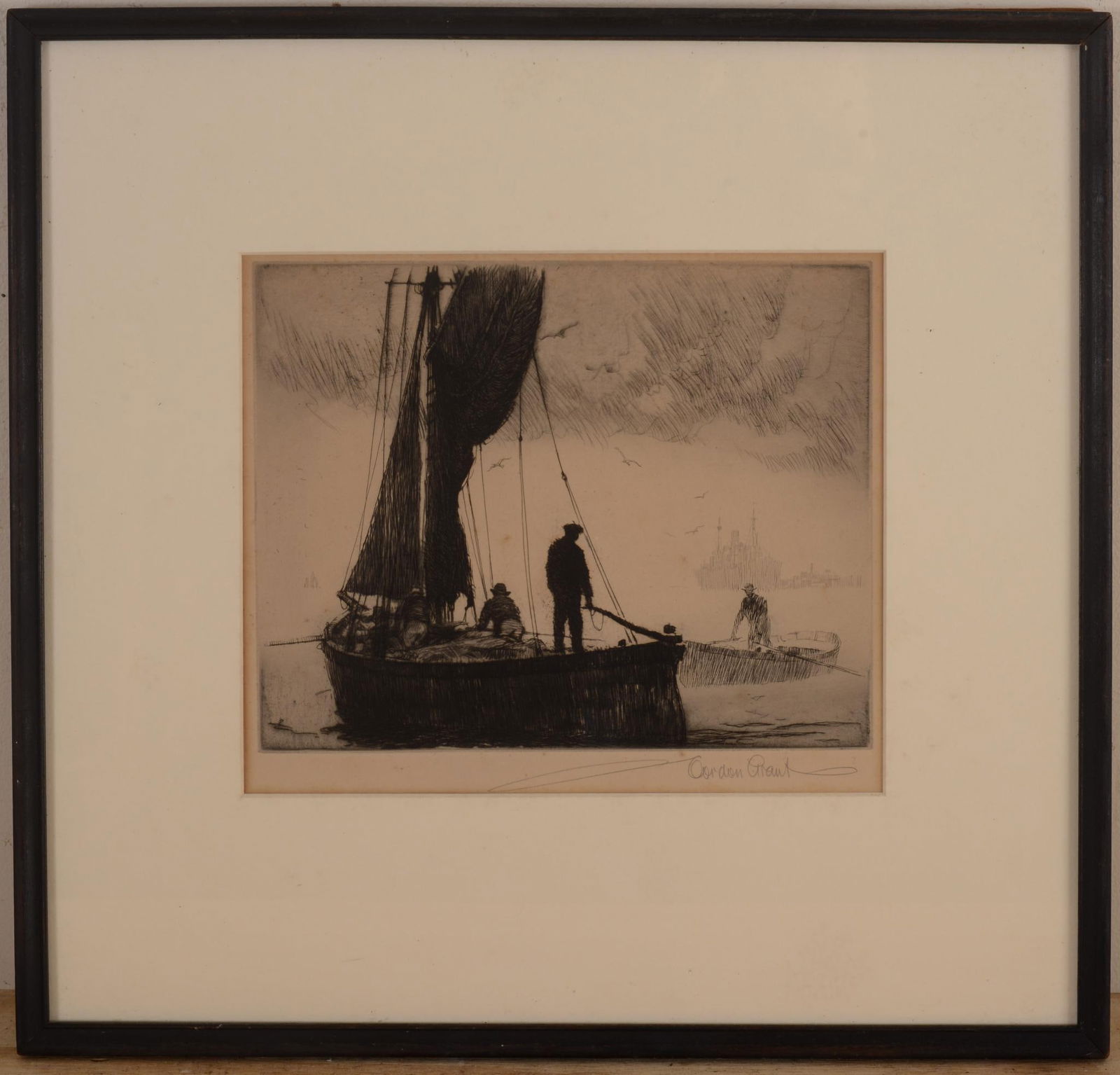 Gordon Grant Etching. (1 of 3)