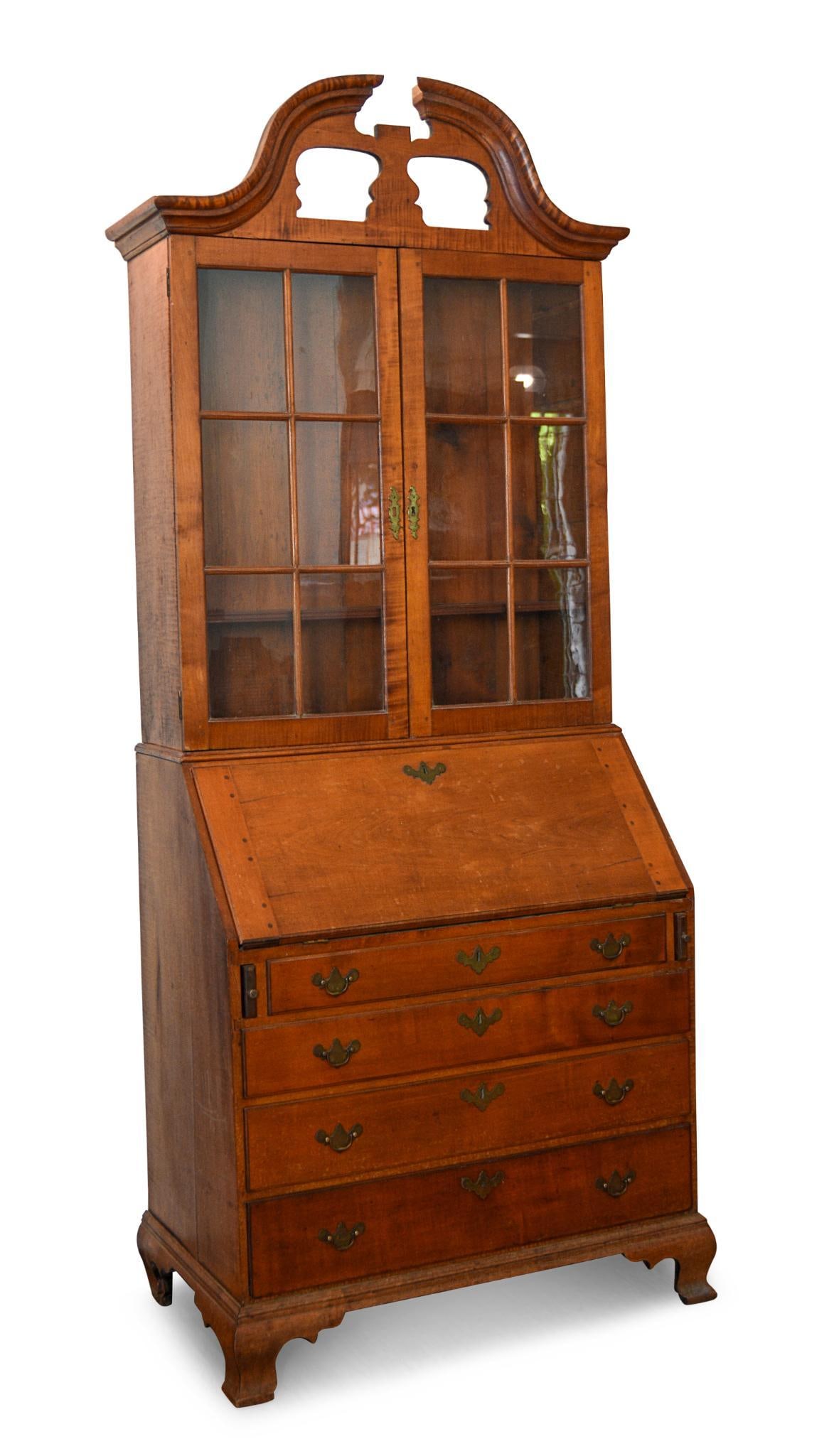 18th Century New England Maple Desk and Secretary. (1 of 3)