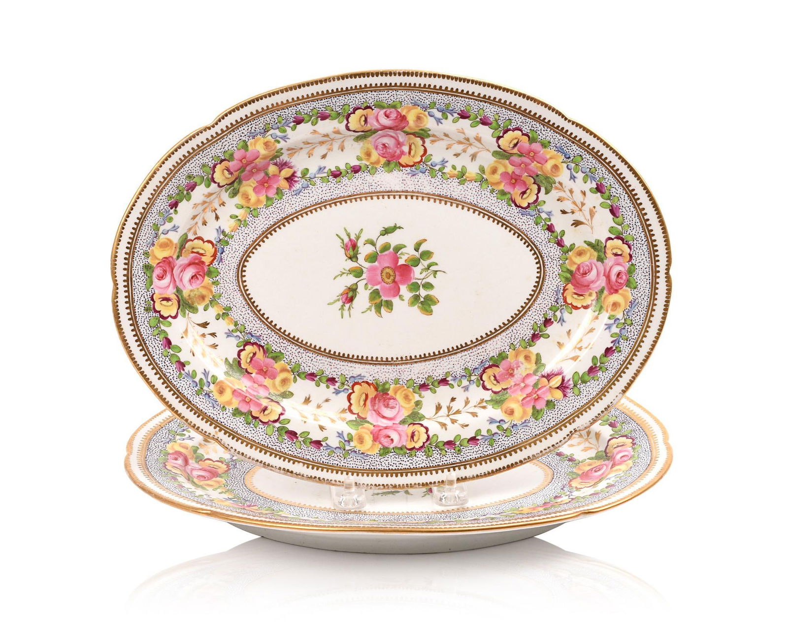 Pair of Paris Porcelain Platters. (1 of 5)