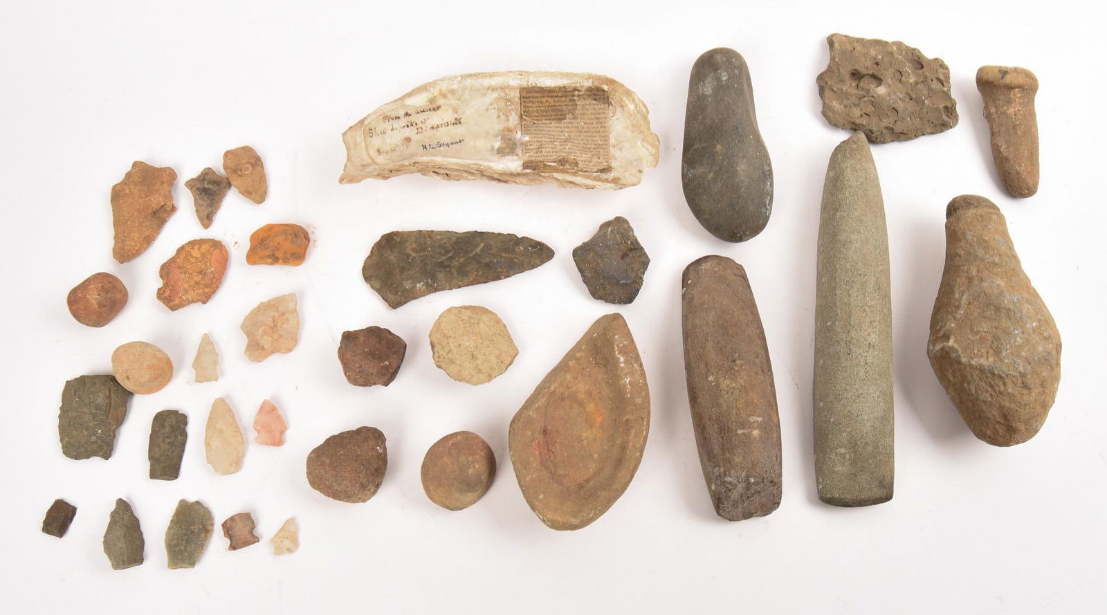 Lot of Assorted Native American Stone Tools. (1 of 2)