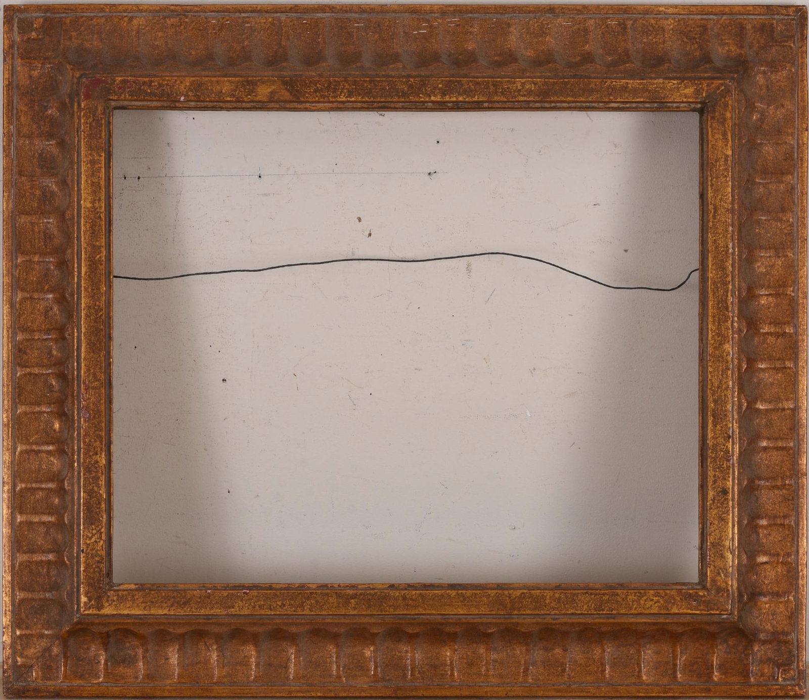 Early 20th Century Gilt Wood Frame.: 17.5 x 21.5 inch opening, overall 24.5 x 28.5 inches.